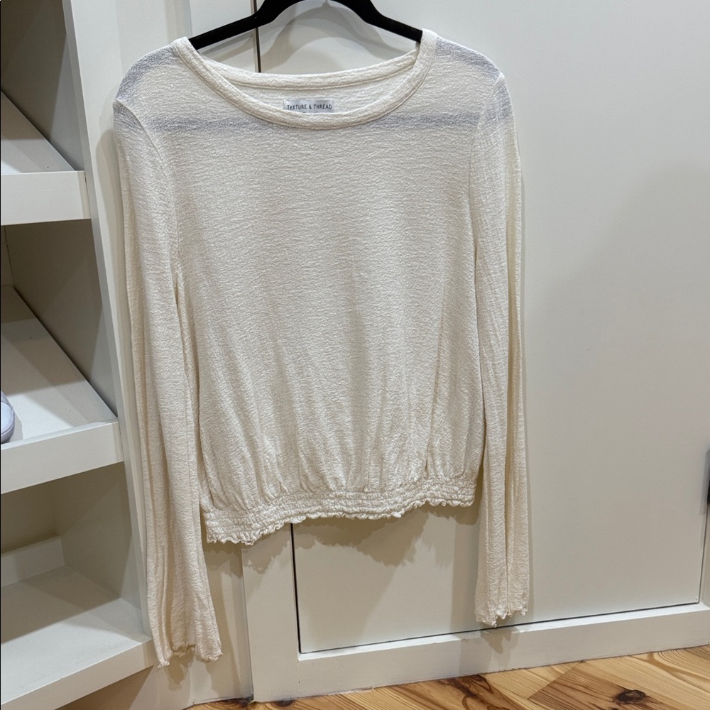 Maxwell Cream Long Sleeve Top